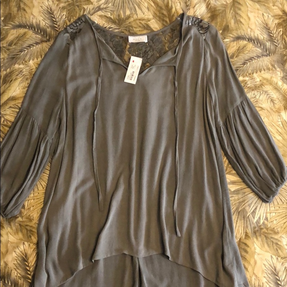 NWT Ambiance Sage Dress size Small in charcoal